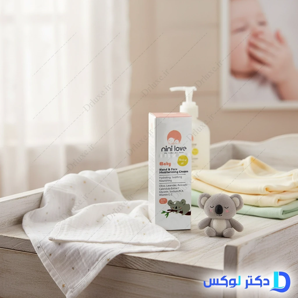 کرم مرطوب کننده دست و صورت کودک نی نی لاو